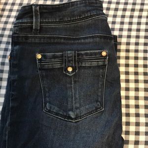 Dark Blue Skinny Flare Jeans